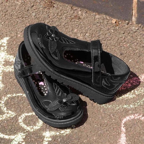 Girls black school shoes - girls,