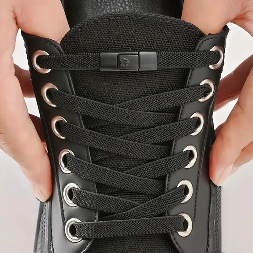 Tie elastic shoe laces - no,