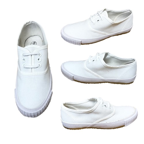 Kids white canvas pumps - kids,