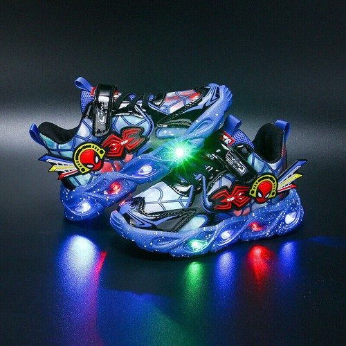 Spiderman led trainers - led,