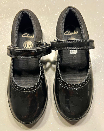 Clarks girls black mary - mary, jane