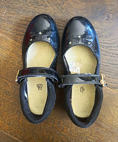Clarks girls black patent - clarks'girls,